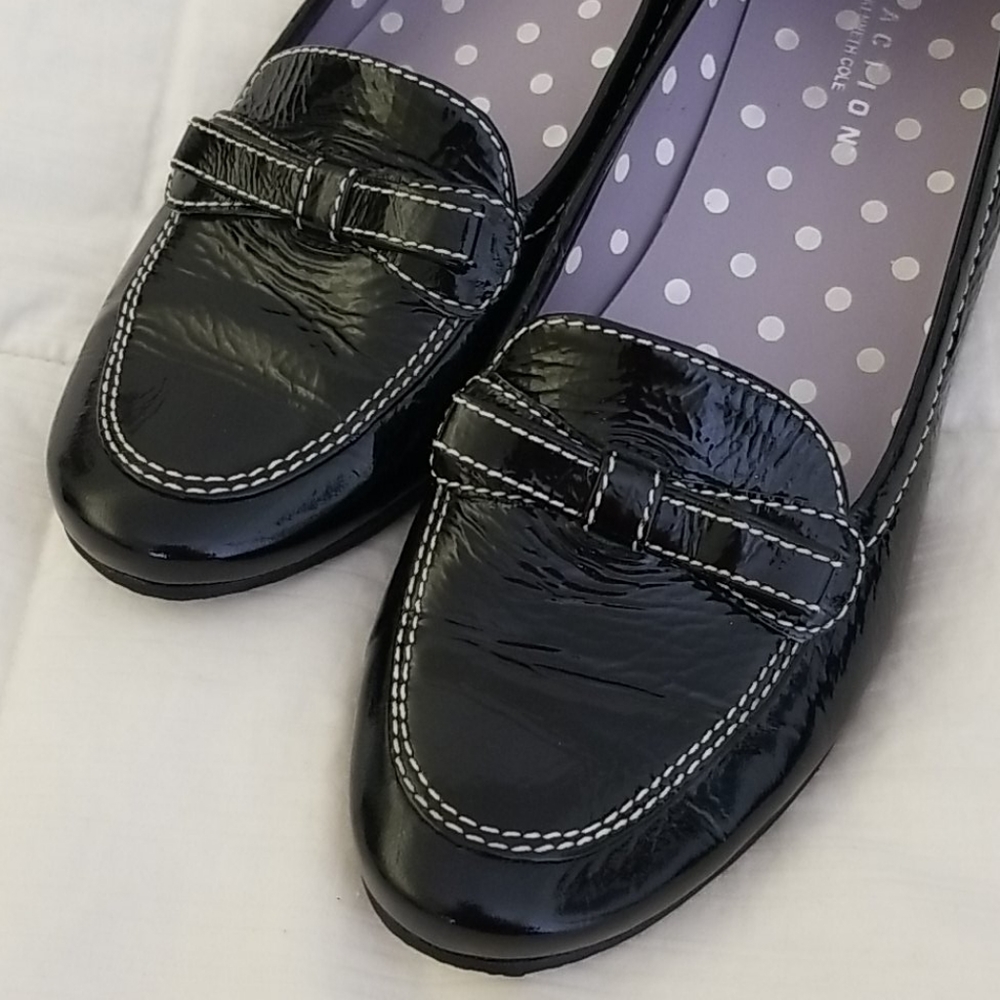 Reaction by Kenneth Cole Mega Bucks Shoes Black Size 6.5